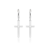 Kreuz Ohrringe Für Damen 925er Silber
