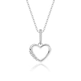 Herz-Kette Für Damen 925er Silber