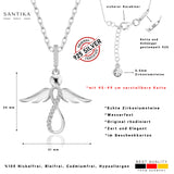 Engelskette mit Unendlichkeitssymbol aus 925er Sterlingsilber für Damen