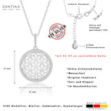 Blume des Lebens Halskette Für Damen 925er Silber mit Anhänger 001 - Silber