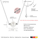 Perlenkette 925er Sterlingsilber für Damen