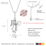 Engel mit Herz Anhänger Talisman Symbol  - Silber