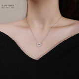 Herz-Kette Für Damen 925er Silber