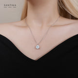 Halskette Zirkonia Anhänger Für Damen 925er Silber