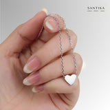 Herz-Kette Für Damen 925er Silber