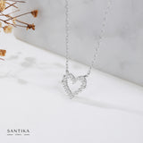 Herz-Kette Für Damen 925er Silber