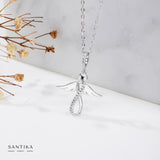 Engelskette mit Unendlichkeitssymbol aus 925er Sterlingsilber für Damen