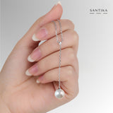 Perlenkette Für Damen 925er Silber