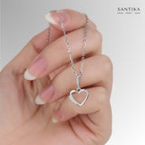 Herz-Kette Für Damen 925er Silber