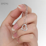 Herz-Kette Für Damen 925er Silber