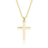 Kreuz Halskette Für Damen 925er Silber mit Anhänger - Gold