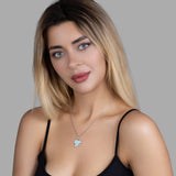 Emaillierte Frosch Halskette Für Damen 925er Silber-Gold