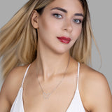 Silberkette mit Zirkon-Schmetterlingsanhänger Für Damen 925er Silber mit Anhänger