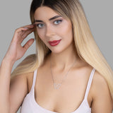 Silberkette mit Zirkon-Schmetterlingsanhänger Für Damen 925er Silber mit Anhänger
