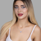 Halskette mit bösem Blick Für Damen 925er Silber mit Anhänger