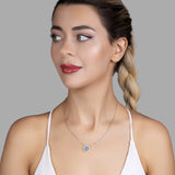 Halskette mit bösem Blick Für Damen 925er Silber mit Anhänger