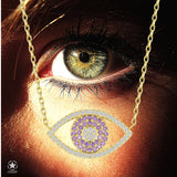 Auge Halskette mit Zirkonstein Für Damen 925er Silber mit Anhänger