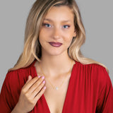 Auge Halskette mit Zirkonstein Für Damen 925er Silber mit Anhänger