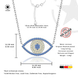 Auge Halskette mit Zirkonstein Für Damen 925er Silber mit Anhänger