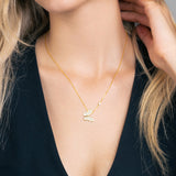 Zirkon-Schmetterlingskette Für Damen 925er Silber mit Anhänger