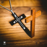Kreuz Halskette mit Zirkonsteinen Für Damen 925er Silber mit Anhänger