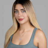 Zirkonstein Herzkette Für Damen 925er Silber mit Anhänger - Silber/Rosa