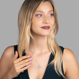 Zirkonstein Herzkette Für Damen 925er Silber mit Anhänger - Silber