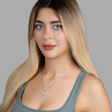 Zirkonstein Herzkette Für Damen 925er Silber mit Anhänger - Silber