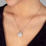 Herzanhänger mit Steinen Für Damen 925er Silber mit Anhänger - Rosa