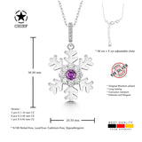Schneeflocke kette Für Damen 925er Silber mit Anhänger