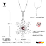 Schneeflocke kette Für Damen 925er Silber mit Anhänger