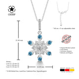 Schneeflocke kette Für Damen 925er Silber mit Anhänger