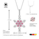 Schneeflocke kette Für Damen 925er Silber mit Anhänger