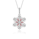 Schneeflocke kette Für Damen 925er Silber mit Anhänger