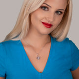 Schneeflocke kette Für Damen 925er Silber mit Anhänger