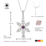 Schneeflocke kette Für Damen 925er Silber mit Anhänger