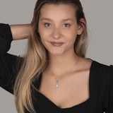 Schneeflocke kette Für Damen 925er Silber mit Anhänger