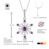 Schneeflocke kette Für Damen 925er Silber mit Anhänger