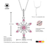 Schneeflocke kette Für Damen 925er Silber mit Anhänger