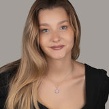 Schneeflocke kette Für Damen 925er Silber mit Anhänger