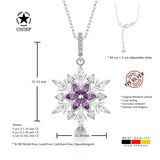 Schneeflocke kette Für Damen 925er Silber mit Anhänger