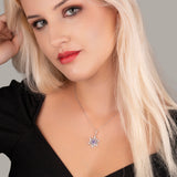 Schneeflocke kette Für Damen 925er Silber mit Anhänger