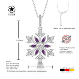 Schneeflocke kette Für Damen 925er Silber mit Anhänger