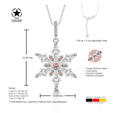 Schneeflocke kette Für Damen 925er Silber mit Anhänger