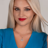 Schneeflocke kette Für Damen 925er Silber mit Anhänger