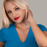 Schneeflocke kette Für Damen 925er Silber mit Anhänger