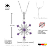 Schneeflocke kette Für Damen 925er Silber mit Anhänger