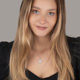 Schneeflocke kette Für Damen 925er Silber mit Anhänger