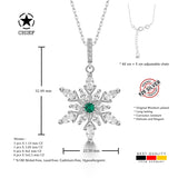 Schneeflocke kette Für Damen 925er Silber mit Anhänger