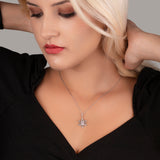 Schneeflocke kette Für Damen 925er Silber mit Anhänger